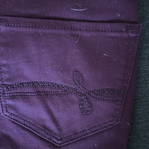 Burgundy Jeggings - Picture 2 of 2